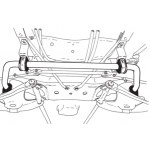 1109-116 Roadmaster P-chassis Front Sway Bar & Rear Bushing Kit